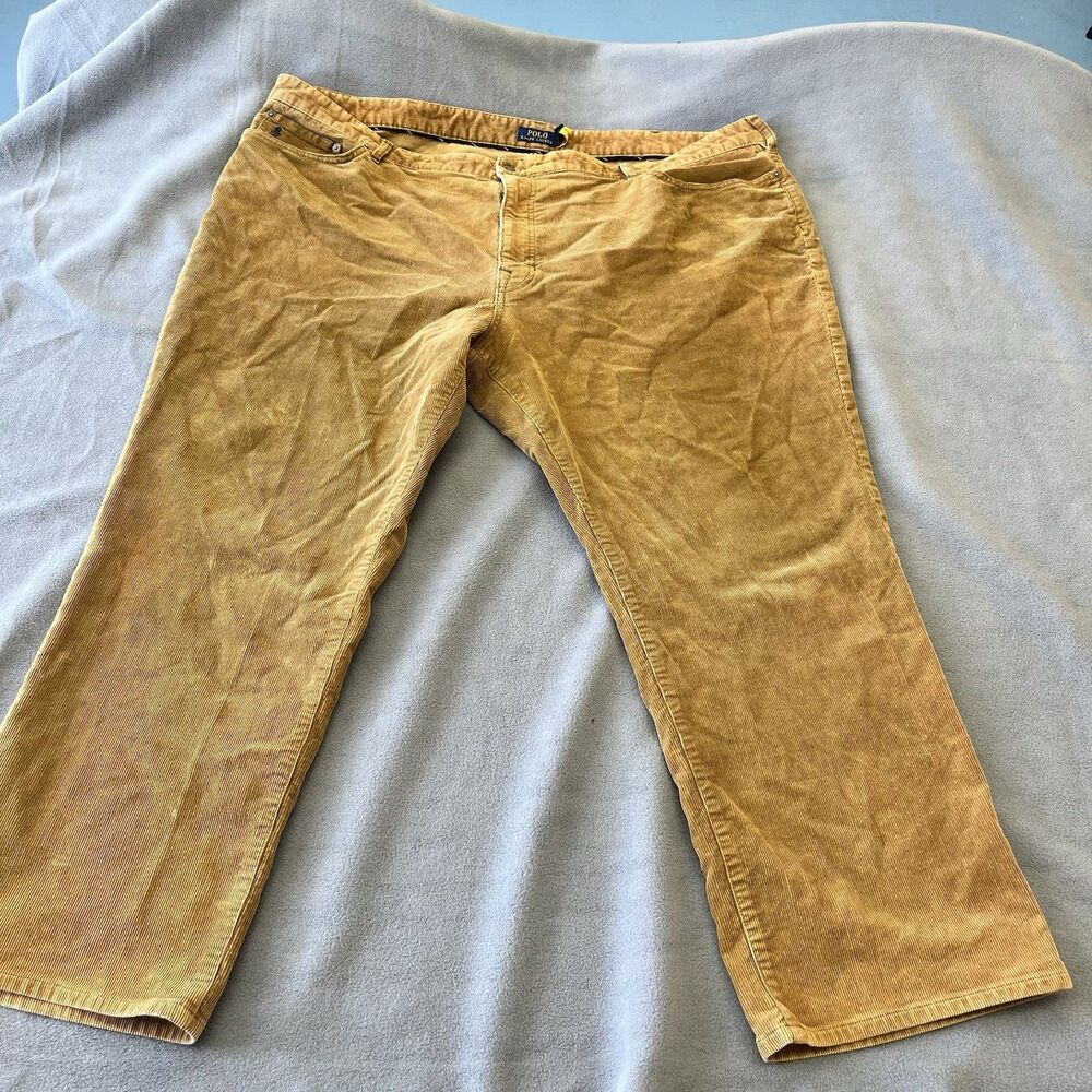 Polo Ralph Lauren Men 50x29 Corduroy Pants  Classic Fit Embroidered Pony Logo